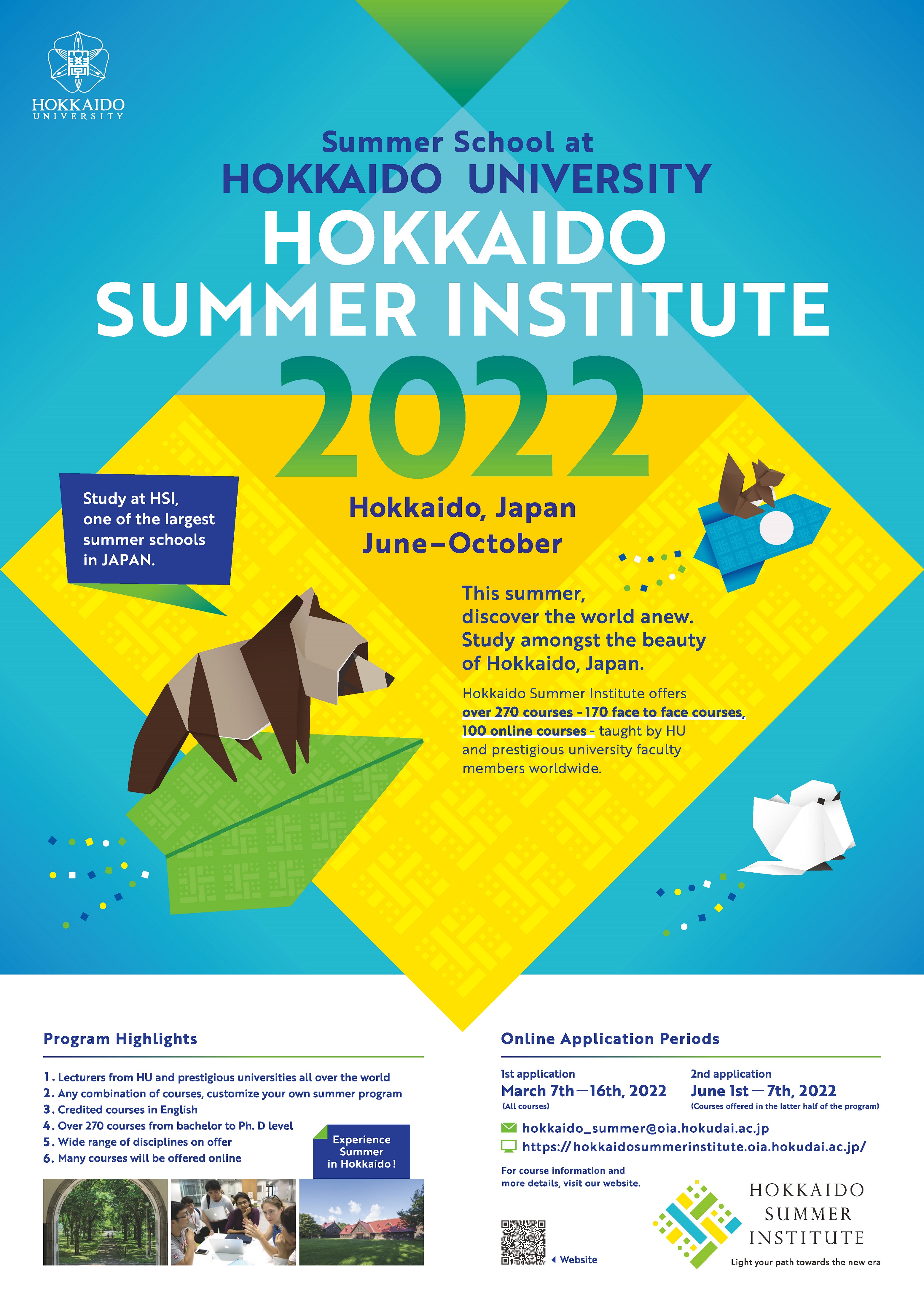 Poster of Hokkaido Summer Institute